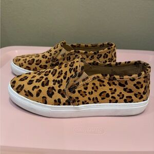 MIA Leopard Print Casual Slip On Flats